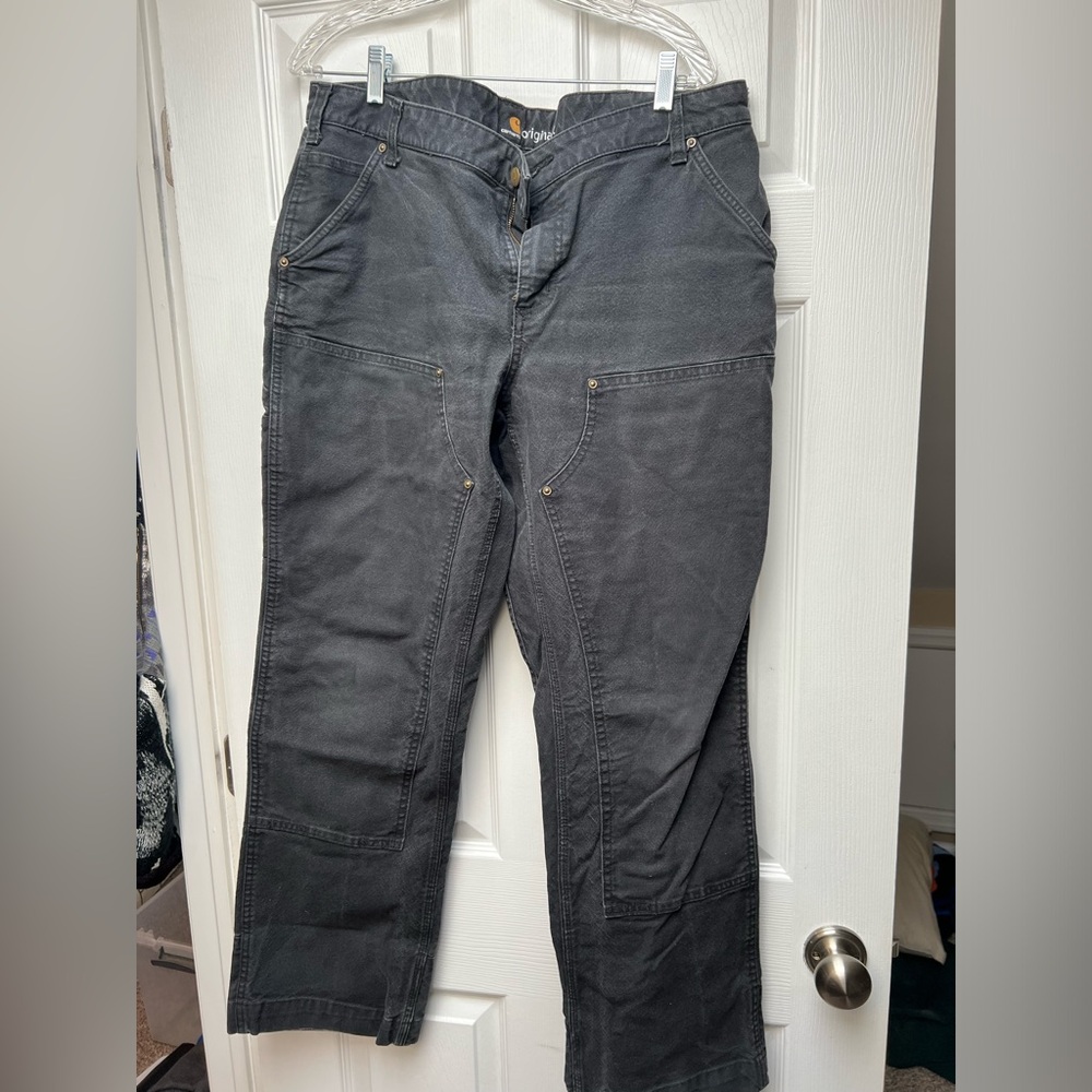 Original fit double knee carhartt black pants